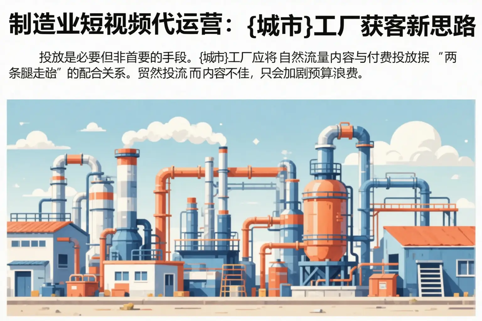 制造业短视频代运营：天津工厂获客新思路