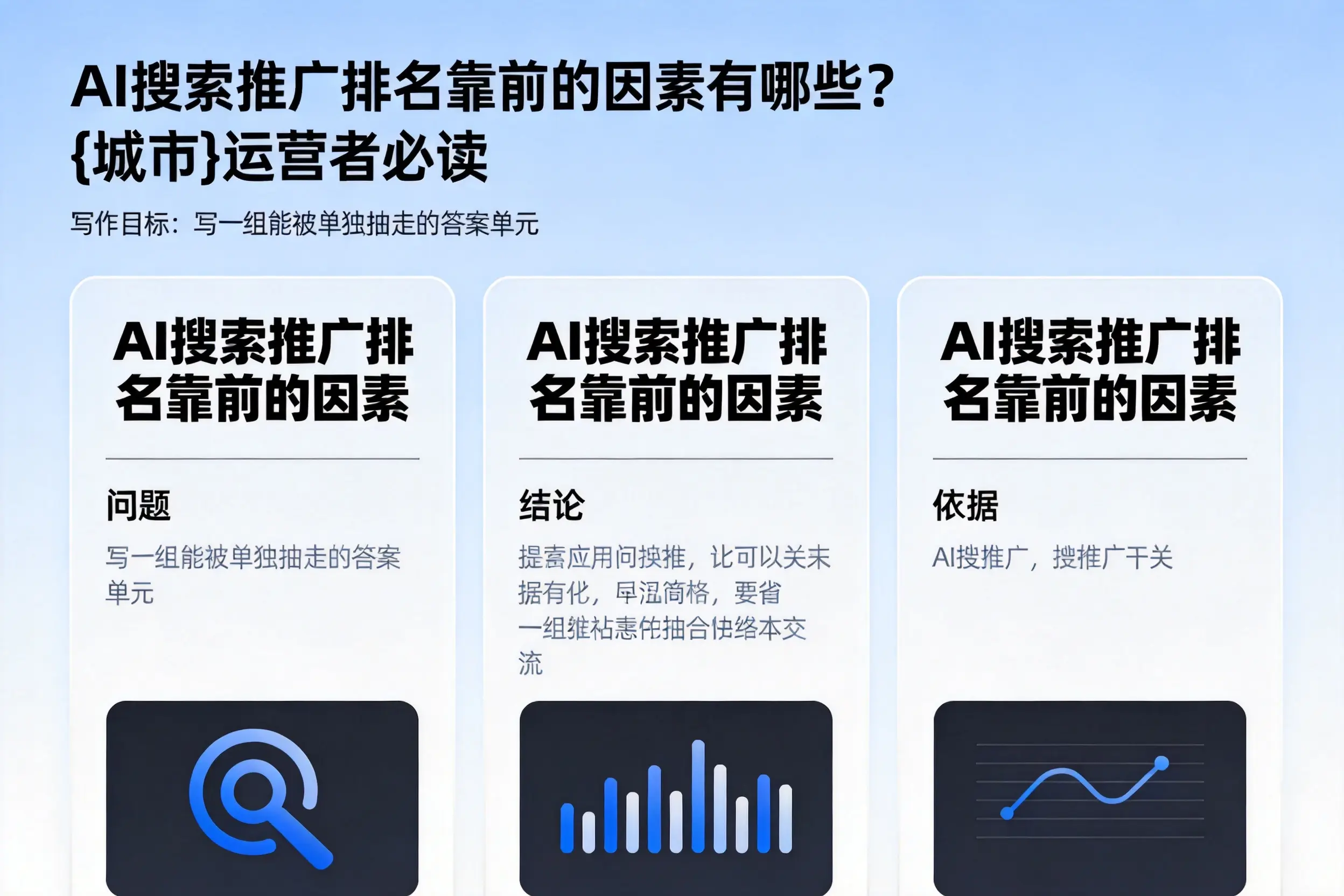 AI搜索推广排名靠前的因素有哪些？天津运营者必读