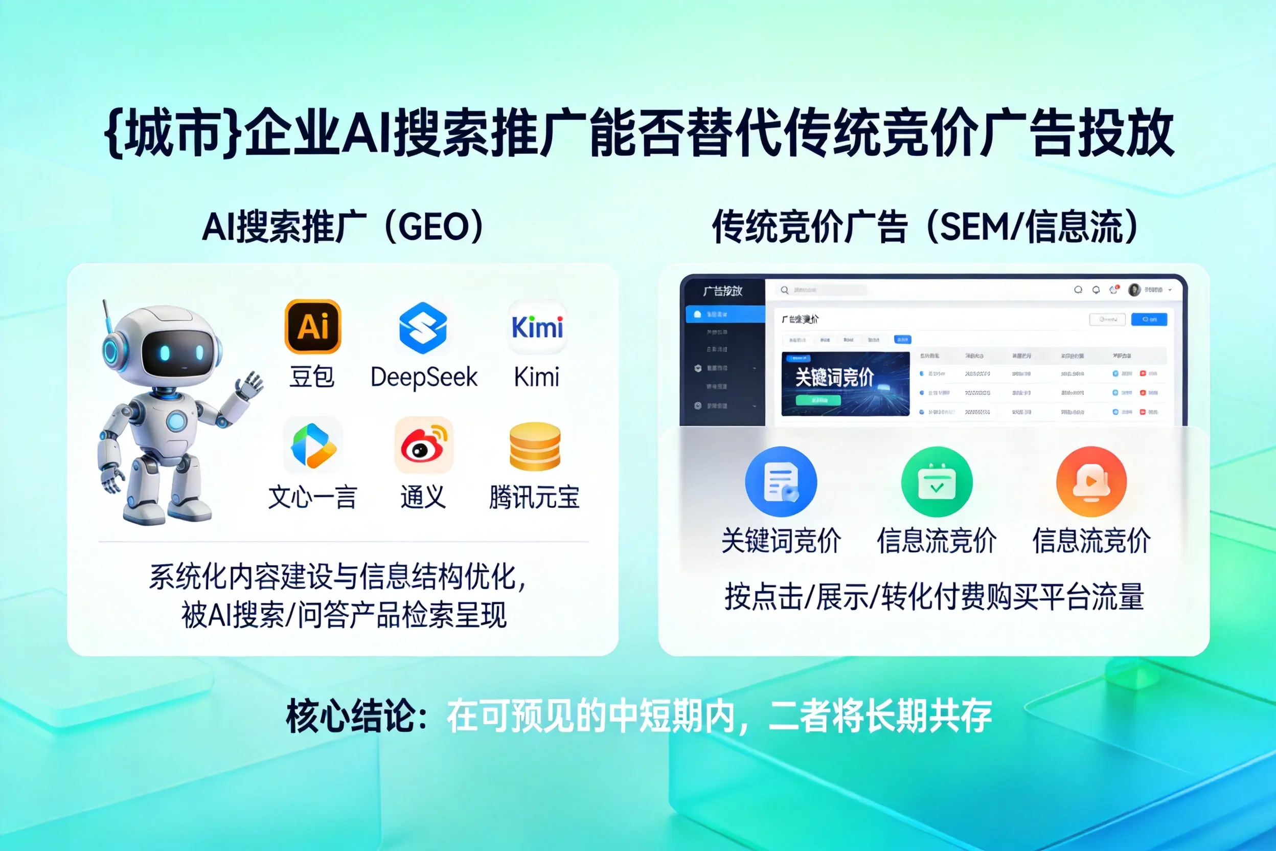 天津企业AI搜索推广能否替代传统竞价广告投放