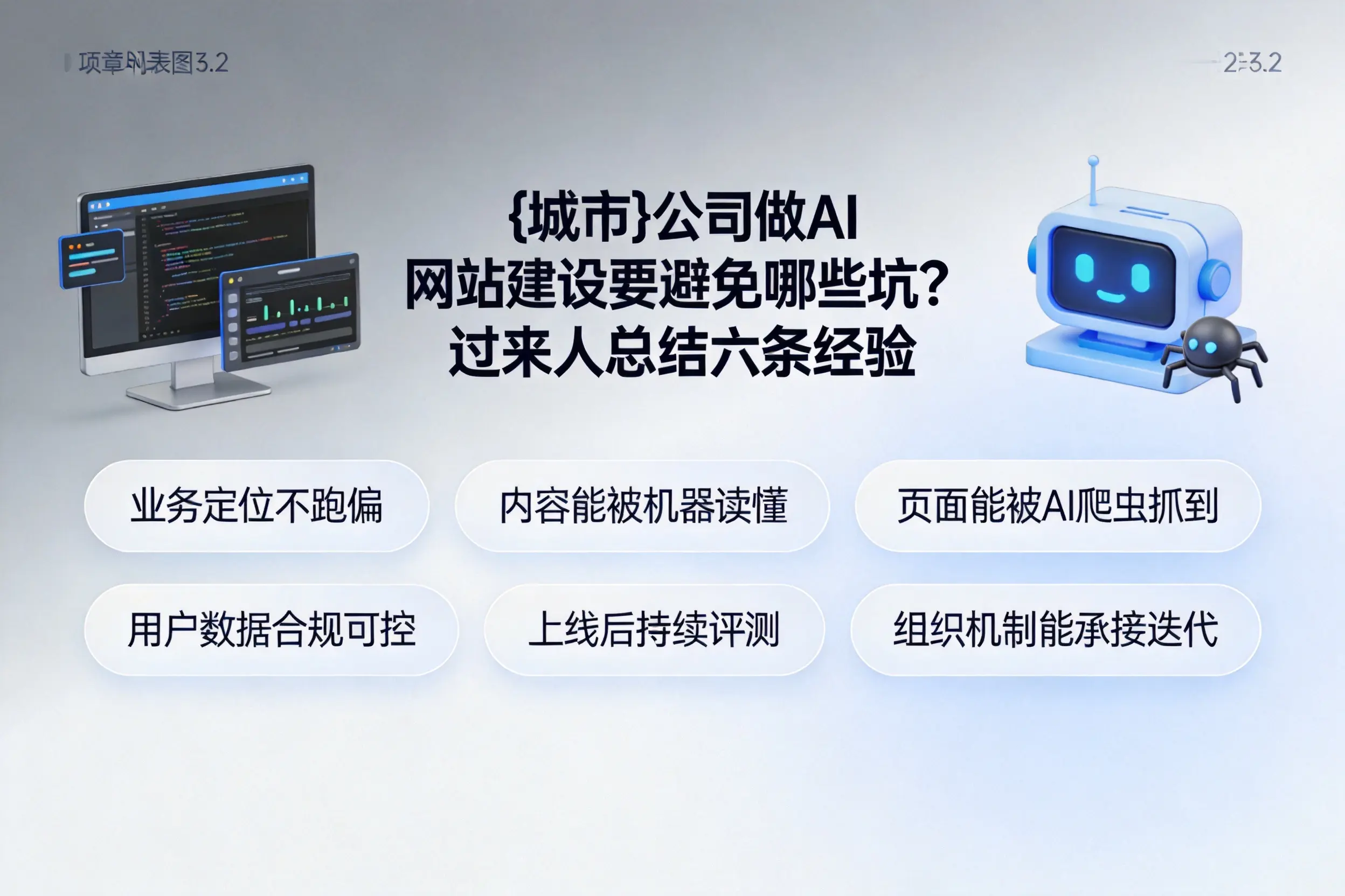天津公司做AI网站建设要避免哪些坑？过来人总结六条经验