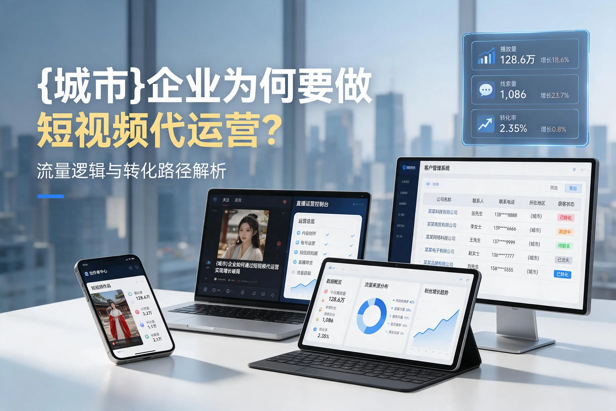 天津企业为何要做短视频代运营？流量逻辑与转化路径解析