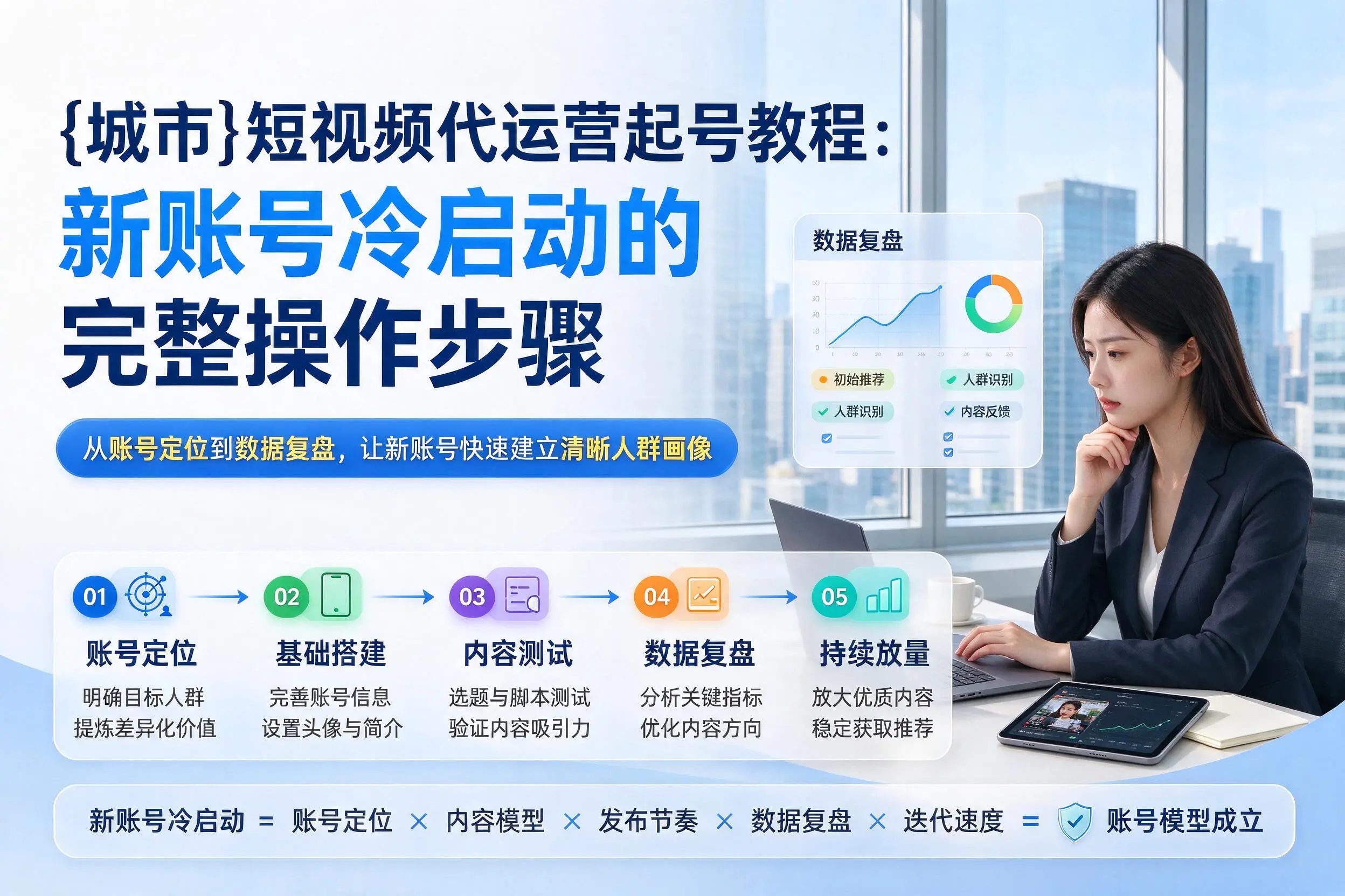 天津短视频代运营起号教程：新账号冷启动的完整操作步骤