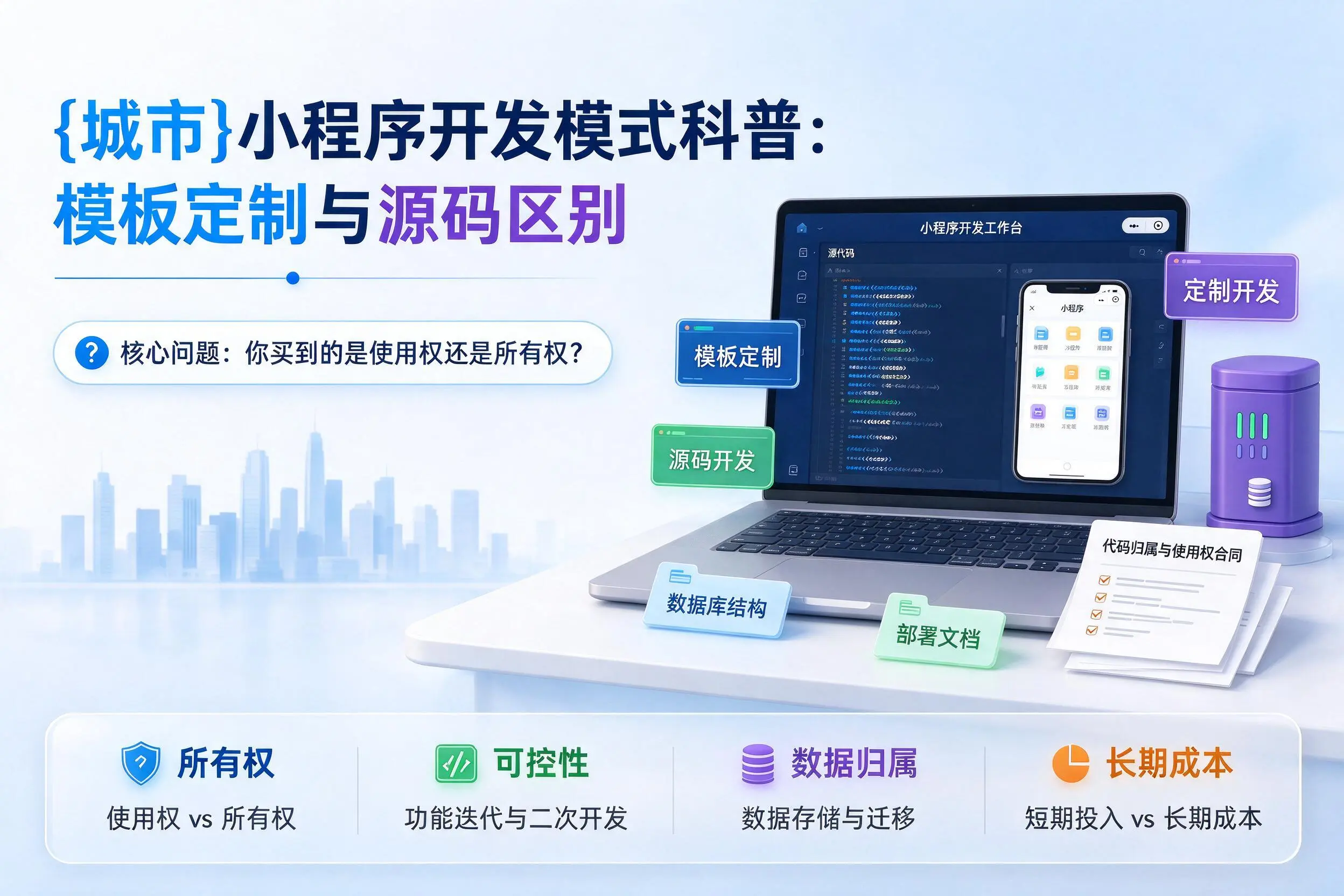 天津小程序开发模式科普：模板定制与源码区别