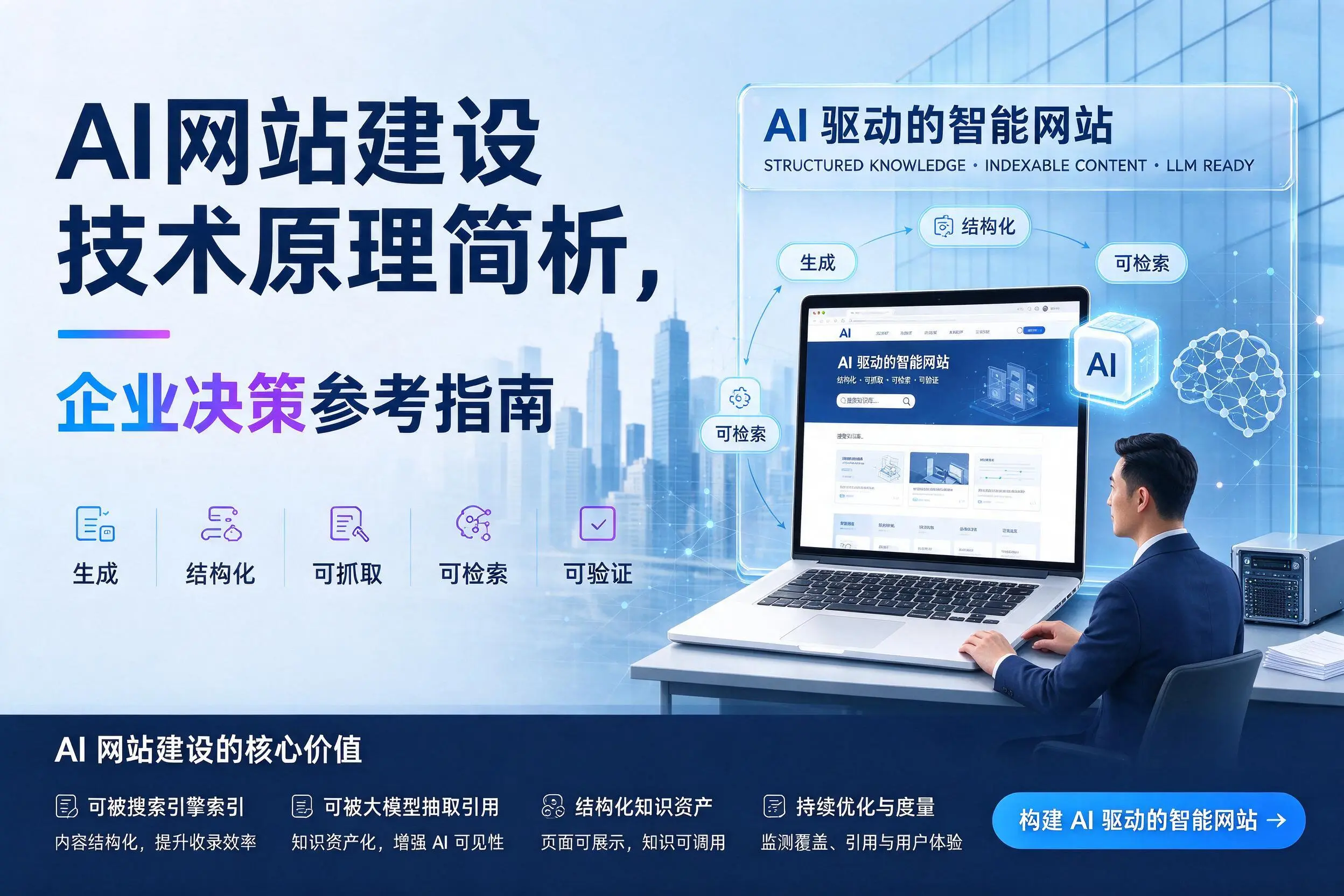 AI网站建设技术原理简析,天津企业决策参考指南
