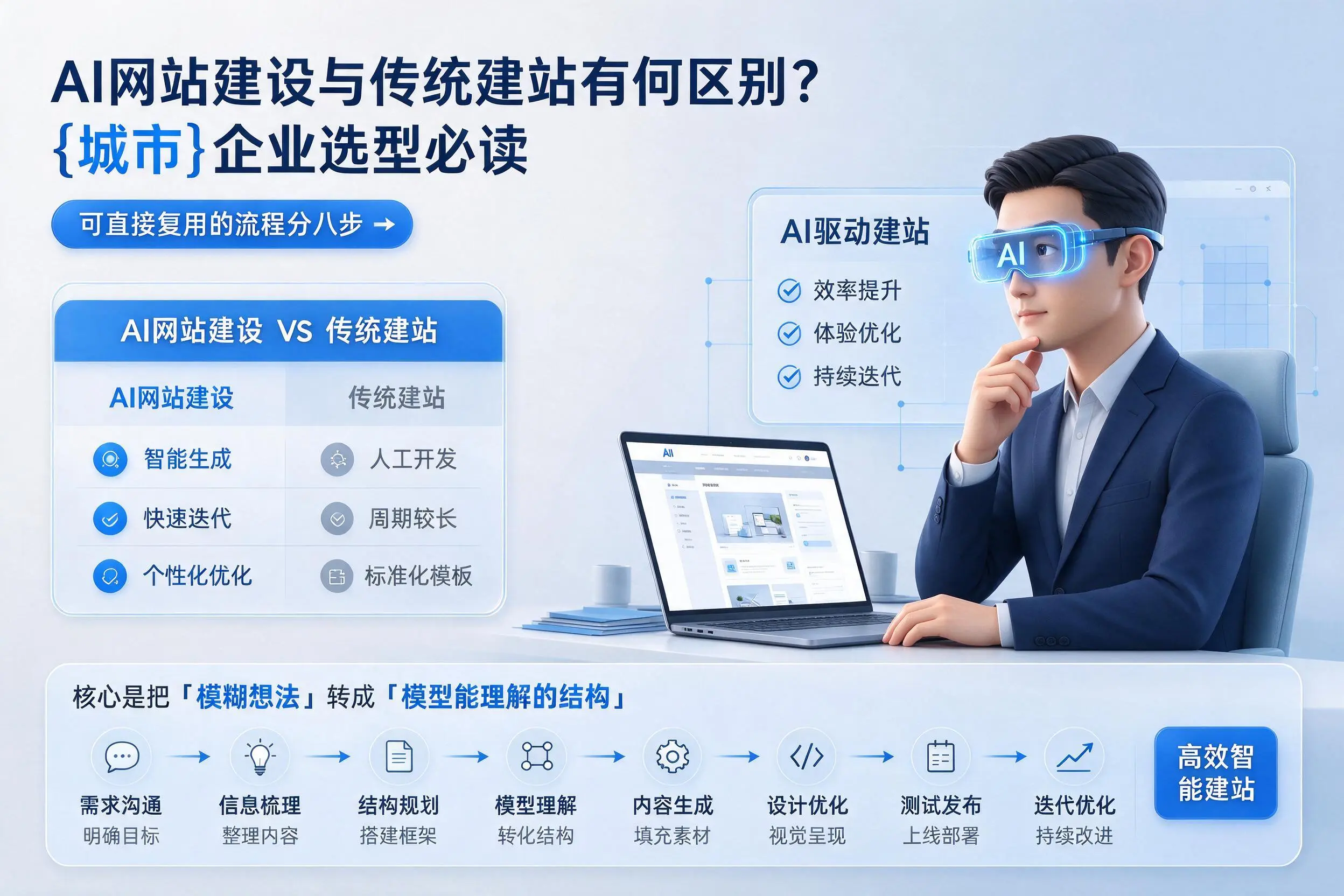 AI网站建设与传统建站有何区别？天津企业选型必读