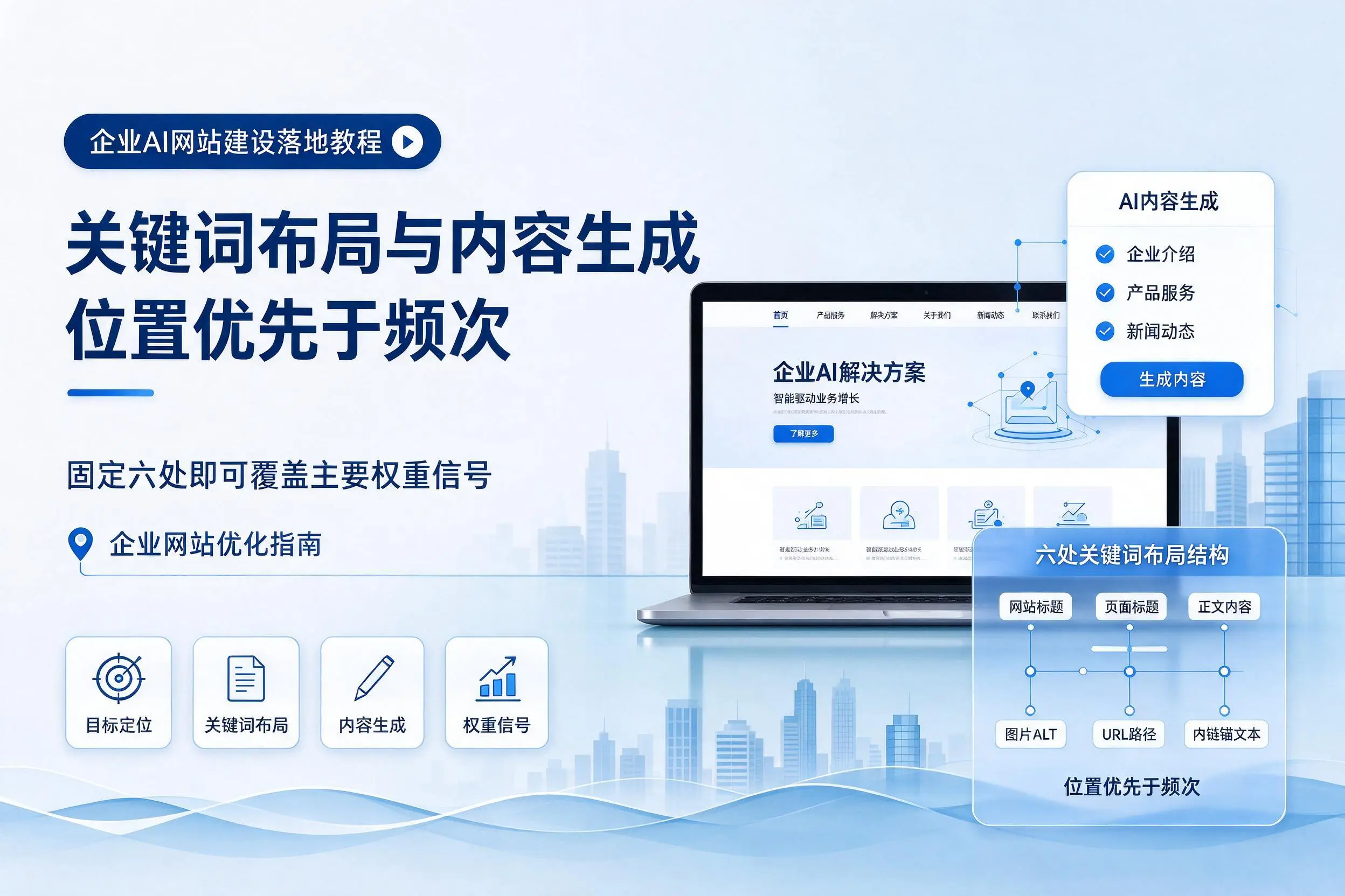 天津企业AI网站建设落地教程：关键词布局与内容生成